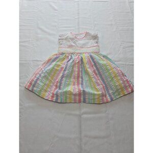 Iris & Ivy Pastel Easter Seersucker Stripe Dress & Shorts Size 18M
